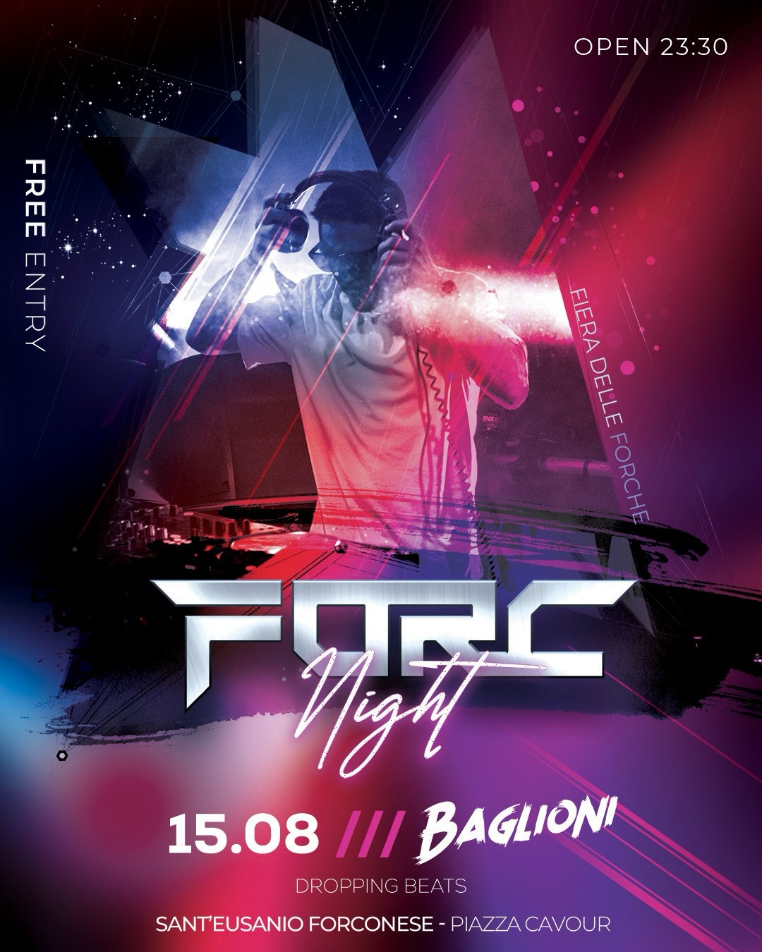 FORC NIGHT - 2a edizione - Piazza Cavour, Sant'Eusanio Forconese (AQ) - 🔥 TORNA IL FORC NIGHT 🔥📢 II EDIZIONE 🪩📅 14 • 15 • 16 AGOSTO 2026📍 Piazza Cavour • Sant’Eusanio Forconese (AQ)Tre serate imperdibili, una locatio...