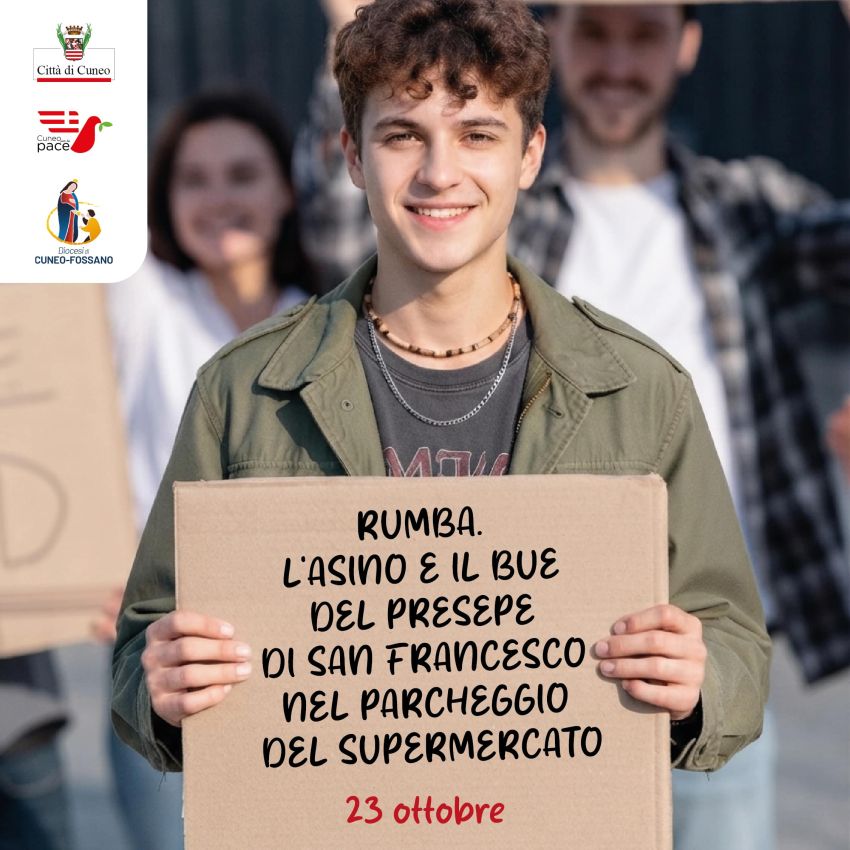 RUMBA. L’ASINO E IL BUE DEL PRESEPE DI SAN FRANCESCO NEL PARCHEGGIO DEL SUPERMERCATO - Teatro Toselli, Cuneo (CN) - Di e con Ascanio Celestini. L’evento rientra nel programma de “Il territorio si racconta 2026”, organizzato da Cespec con La Guida, la Diocesi di Cune...