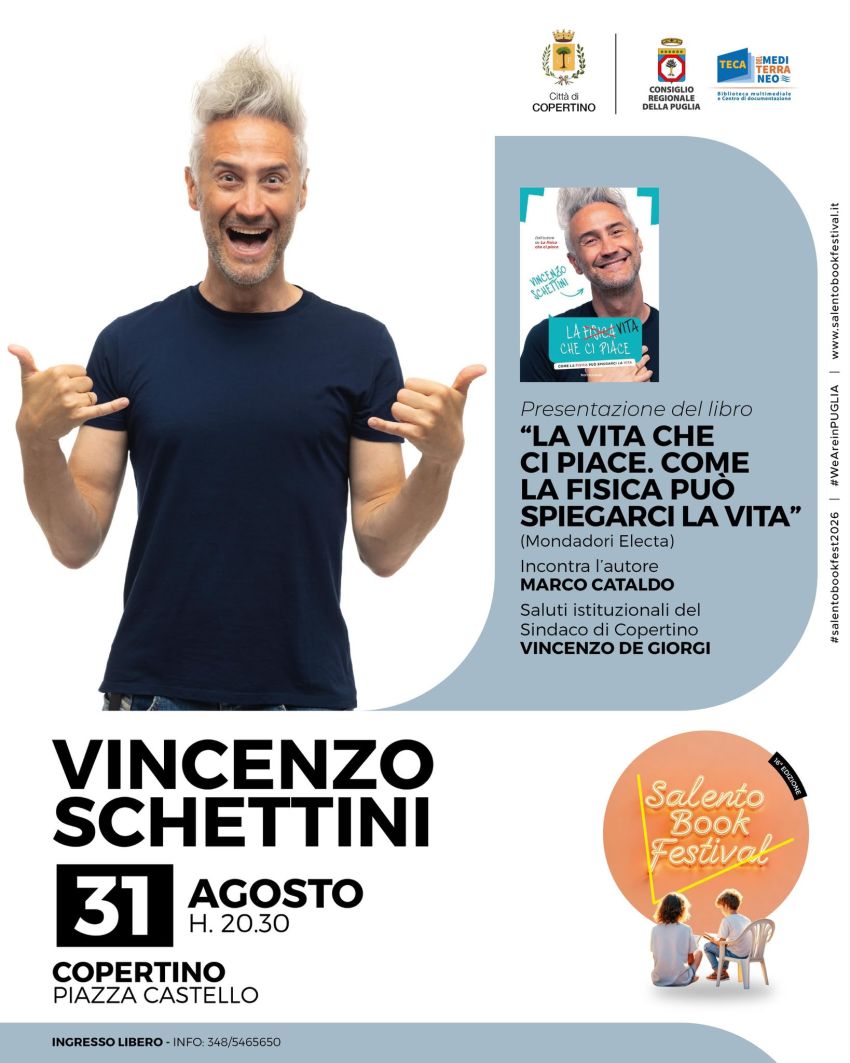 Presentazione libro Vincenzo Schettini - (piazza castello copertino), Copertino (LE) - 