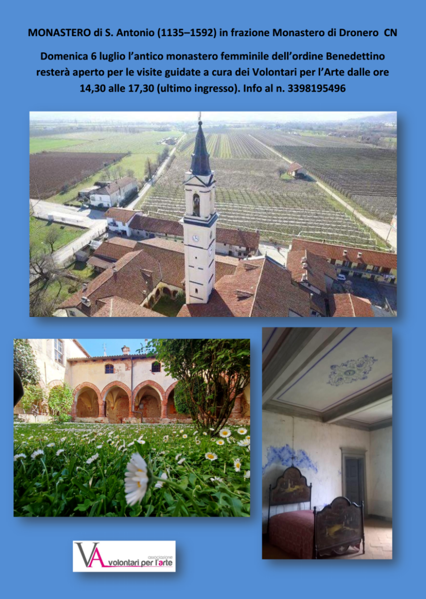 Visite guidate all'antico monastero di San Antonio  - Frazione Monastero, 25, Dronero (CN) - Monastero femminile dell'ordine Benedettino Cistercense fondato tra il 1135 - 1170 per volontà dei Marchesi di Busca....