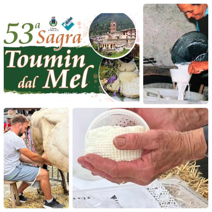 SAGRA DEL TOUMIN DAL MEL - Melle, Melle (CN) - Appuntamento aperto a tutti, a Melle da sabato 8 a sabato 29 agosto 2026 con la 53^ Sagra del Toumin dal Mel. Mercato dei prodotti tipici locali lungo...