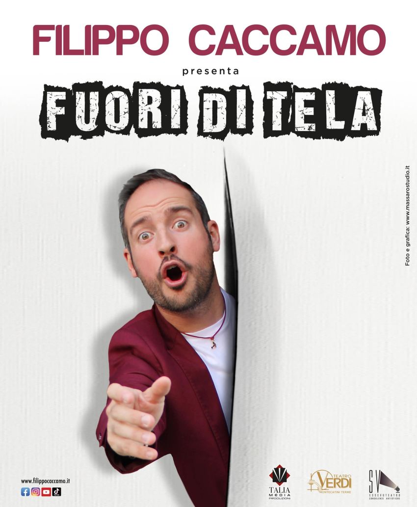 FILIPPO CACCAMO – FUORI DI TELA - Teatro Toselli, Cuneo (CN) - “Fuori di tela”, spettacolo del comico e creator Filippo Caccamo, è un irresistibile viaggio teatrale che utilizza la storia dell’arte come pretesto n...