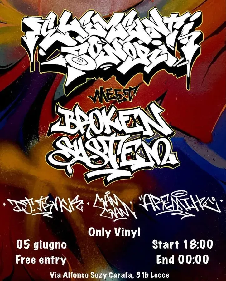 Broken System Full Crew - Via Alfonso Sozy Carafa 31b (Elementi Sonori), Lecce (LE) - 