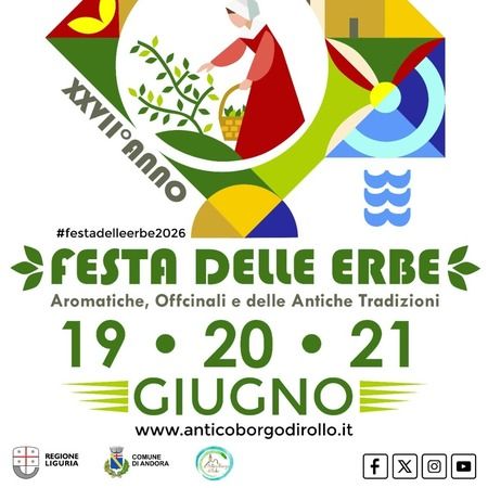 Festa delle Erbe - Centro citta', Andora (SV) - La “Festa delle Erbe Aromatiche, Officinali e delle Antiche Tradizioni”, nel caratteristico e panoramico Borgo di Rollo, riunisce dal 1999 una attenta...