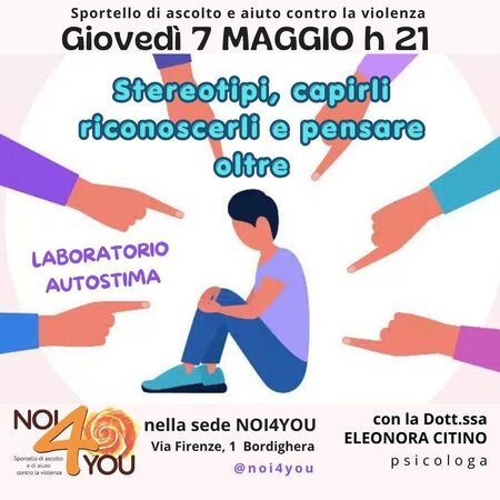 Laboratorio dell’Autostima - via Firenze 1, Bordighera (IM) - Come di consueto, siamo arrivati all’appuntamento mensile con il Laboratorio dell’Autostima dello Sportello di Aiuto e Ascolto NOI4YOU ✨💛✨
Il nost...
