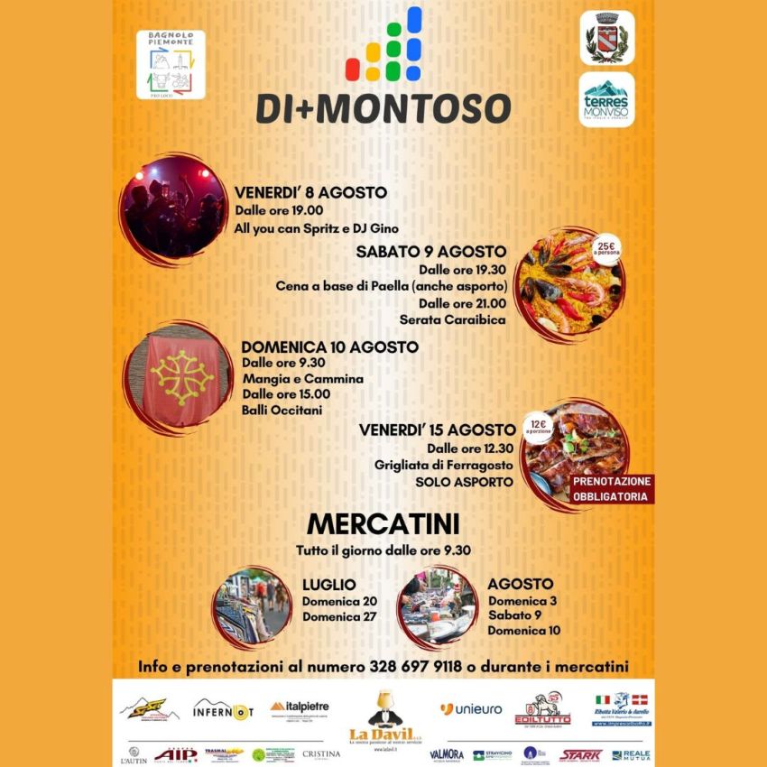 Di+Montoso - Montoso, Bagnolo Piemonte (CN) - ๐ฒ๐ฅ ๐๐ญ๐ ๐ญ๐จ๐ซ๐ง๐๐ง๐๐จ ๐๐ข+๐๐จ๐ง๐ญ๐จ๐ฌ๐จ! ! ๐ฅ๐ฒ๐Montoso - Bagnolo Piemonte(CN)๐ ๐๐ ๐ฏ๐๐ง๐๐ซ๐๐ขฬ ๐ ๐ ๐๐จ๐ฆ๐๐ง๐ข๐๐ ๐๐ ๐๐ ๐จ๐ฌ๐ญ๐จPreparatevi a ๐ญ๐ซ๐ ๐ ๐ข๐จ๐ซ๐ง๐ข ๐๐ข ๐ง๐๐ญ๐ฎ๐ซ๐, ๐ ๐ฎ๐ฌ๐ญ๐จ ๐ ๐๐ข...