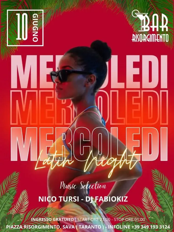 Latin Night - Nico Tursi - Piazza Risorgimento (Bar Risorgimento), Sava (TA) - 
