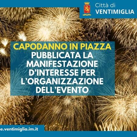 Capodanno in Piazza - parcheggio pubblico di Via Chiappori, Ventimiglia (IM) - “Capodanno in Piazza 2025/2026”
Si svolgerà nel parcheggio pubblico di Via Chiappori (adiacente alla palestra ex GIL) nelle giornate del 31 dicembre...