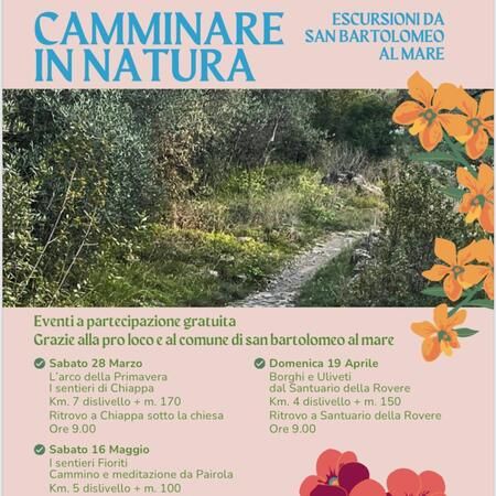 Escursione e meditazione - Pairola, San Bartolomeo al Mare (IM) - L'itinerario partirà dalla frazione di Pairola per un'esperienza che unisce il movimento dolce alla meditazione in cammino, per ritrovare l'equilibrio...