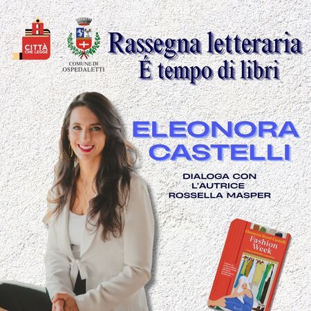 E' tempo di libri - Auditorium Comunale, Ospedaletti (IM) - Presentazione del libro a cura dell'autrice che dialogherà con Rossella Masper
 Indirizzo: Auditorium Comunale
 Link: www.visitospedaletti.it/
 Tip...