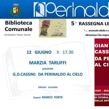Incontro letterario con MARZIA TARUFFI - Biblioteca Comunale   Via Gramsci / Piazza Tourves, Perinaldo (IM) - Biblioteca Comunale  
Via Gramsci / Piazza Tourves  
5ª RASSEGNA LETTERARIA 2026  
... seconda stella a destra ...  
libriami tra saperi e profumi...