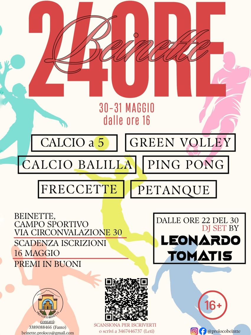 24 ORE BEINETTE - Impianti sportivi, Beinette (CN) - 🔥 24 ORE BEINETTE🔥Solo per chi ha il coraggio di restare in gioco 🤩Una sfida lunga un giorno e una notte, dove la stanchezza non vale come scusa e...