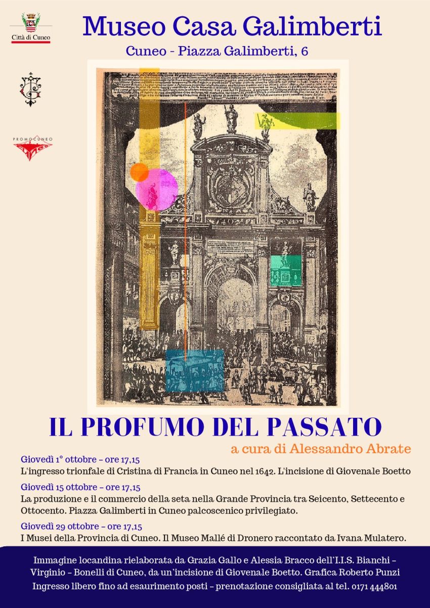 Il profumo del passato - Cuneo (CN) - “Il profumo del passato“ è un’affascinante rassegna culturale curata dall’associazione Promocuneo e ospitata nella suggestiva cornice del Museo Casa G...