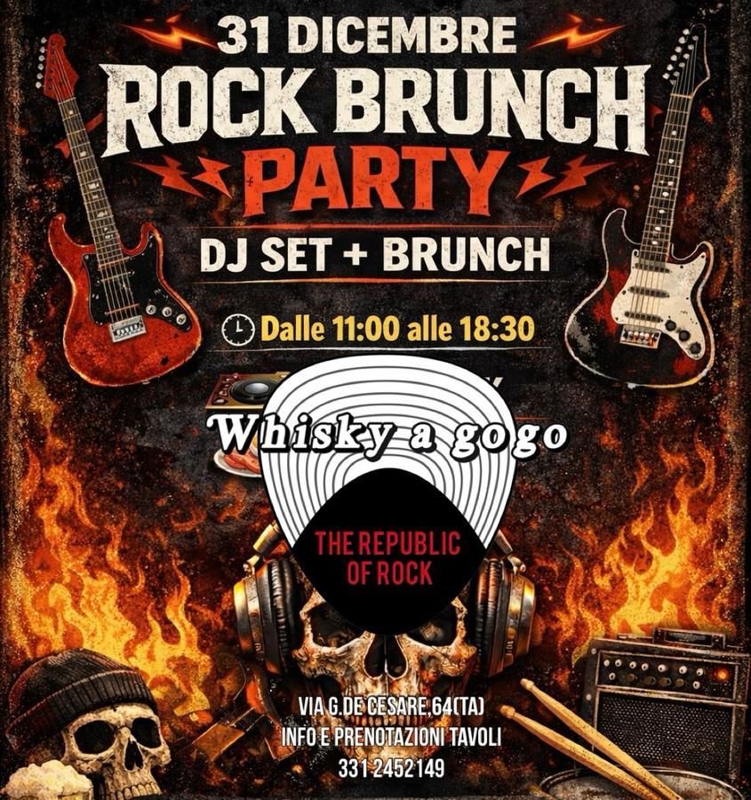 Rock Brunch Party - Marina di Pulsano Viale dei Micenei (Whisky a go go), Pulsano (TA) - 