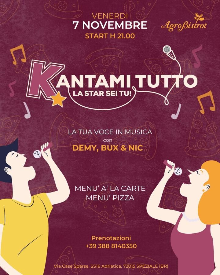 Kantami Tutto - Speziale Via Case Sparse 3 (Agro Bistrot), Fasano (BR) - 