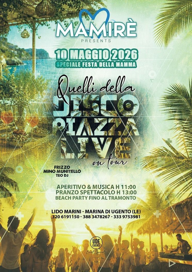 Quelli Della Disco - Teo dj - Lido Marini Lungomare N. Sauro 11 (Mamirè), Ugento (LE) - 