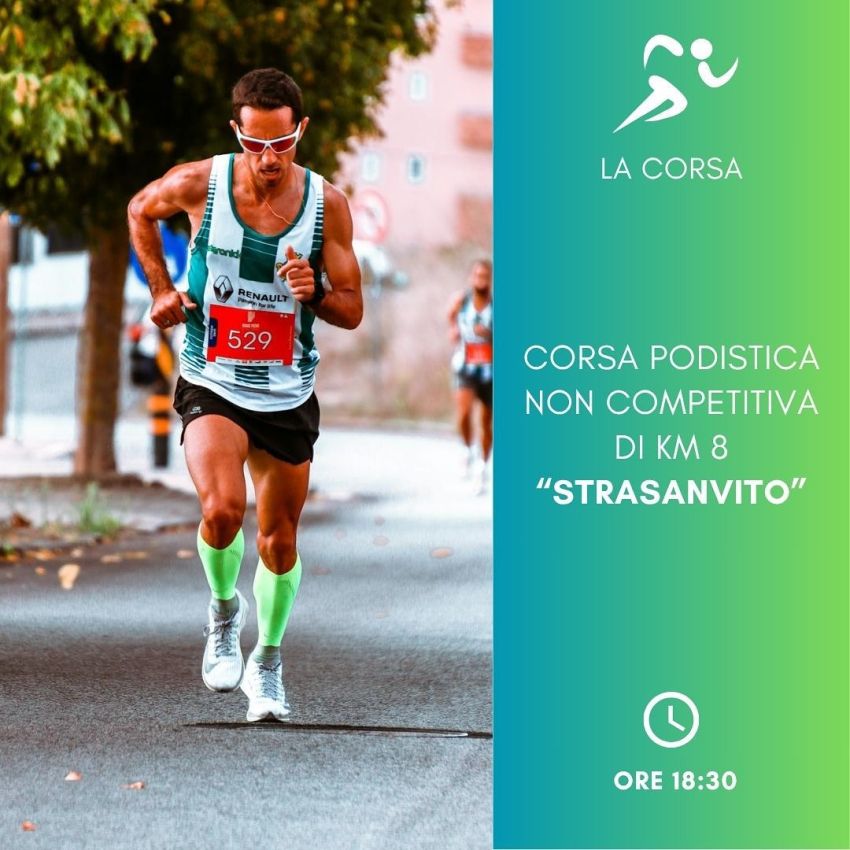 STRASANVITO - Corsa podistica non competitiva - Frazoine San Vito, Montà (CN) - LUNEDÌ 21 LUGLIO a partire dalle ore 18:30 ritrovo al bar dell’oratorio per la tradizionale “strasanvito” corsa podistica non competitiva di 8 km per...