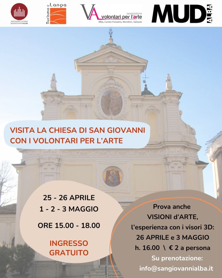 CHIESA DI SAN GIOVANNI : VISITA CON I VOLONTARI PER L'ARTE - Piazza Pertinace 4 (Chiesa di San Giovanni Battista), Alba (CN) - 🏛️ La chiesa di San Giovanni Battista apre le sue porte per i weekend di @vinumalba !Grazie all' Associazione Volontari per l'arte!La chiesa più antic...
