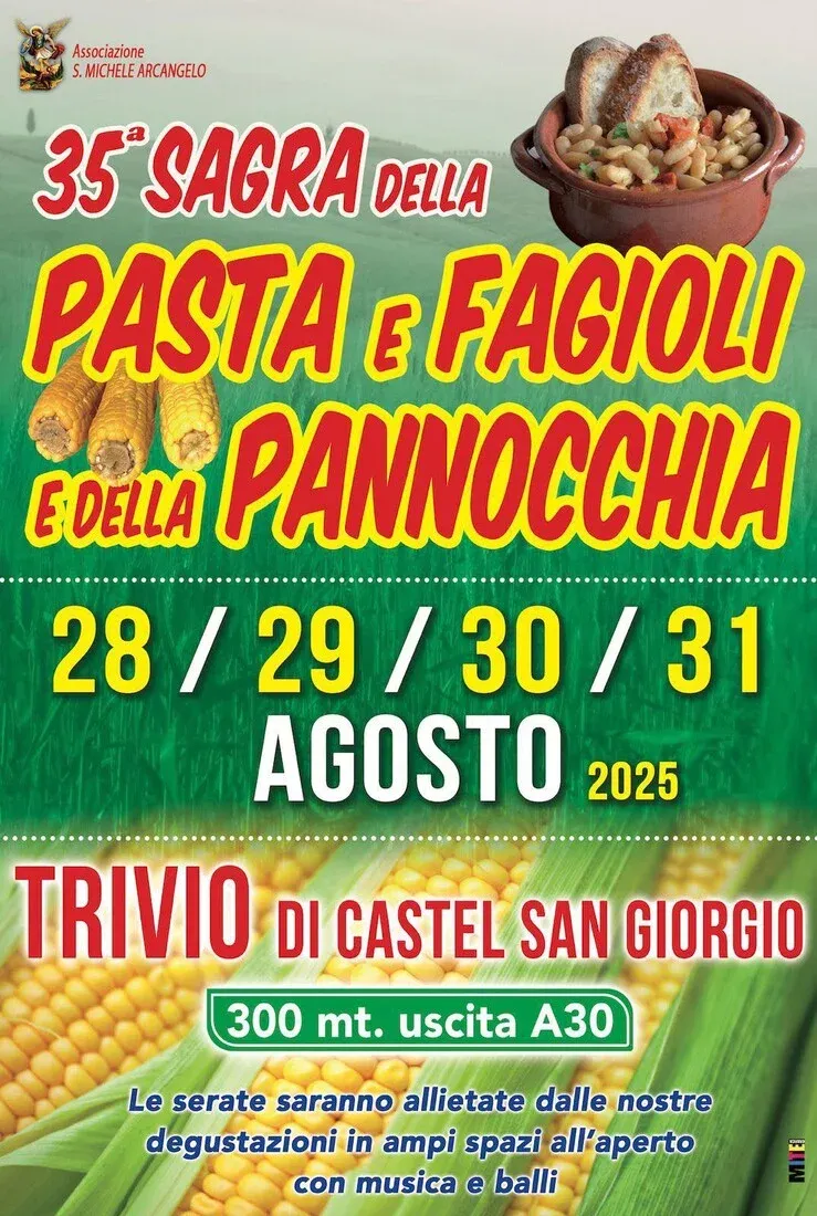 Sagra della Pasta e Fagioli e della Pannocchia a Castel San Giorgio - Centro città, Castel San Giorgio (SA) - La Sagra della Pasta e Fagioli e della Pannocchia a Castel San Giorgio (SA) è la sagra più longeva dell'agronocerino sarnese.
L'evento si sviluppa in...