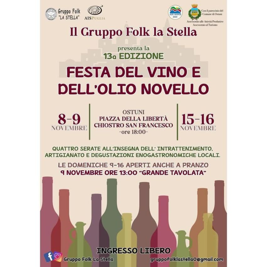 Festa Del Vino E Dell'Olio Novello - Piazza della Libertà (Ostuni - Piazza della Libertà), Ostuni (BR) - 