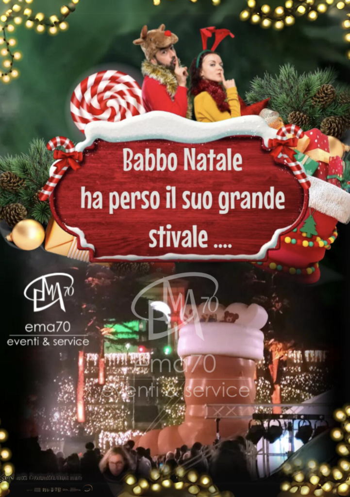BABBO NATALE HA PERSO IL SUO STIVALE - Villasanta (MB) domenica 14 dicembre 2025 - PIAZZA DON GERVASONI, Villasanta (MB) - Villasanta (MB) domenica 14 dicembre 2025, piazza Monsignor Gervasoni, dalle 11 alle 13 e dalle 14.00 alle 18.00 Il comune di Villasanta in collaboraz...