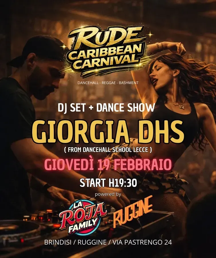 Rude Caribbean Carnival - La Roja Family - Via Pastrengo 24 (Ruggine - Birreria di Quartiere), Brindisi (BR) - 