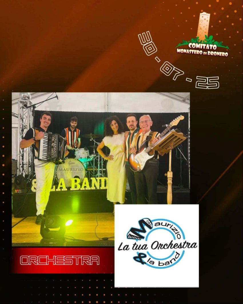 POLENTA CON SPEZZATINO - MAURIZIO & LA BAND - SFERISTERIO MONASTERO DI DRONERO, Dronero (CN) -
MERCOLEDÌ 30 LUGLIO – TRADIZIONE, POLENTA & MUSICA DAL VIVO!
A Monastero di Dronero la festa continua… e profuma di buono!
ORE 20:30 – POLENTA C...