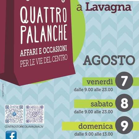 Giornate di shopping - Centro citta', Lavagna (GE) - 🚨 L’evento più atteso dell’estate sta tornando! 🛍️✨
Quattro Palanche è l’occasione perfetta per fare grandi affari, scoprire offerte esclusive e vi...