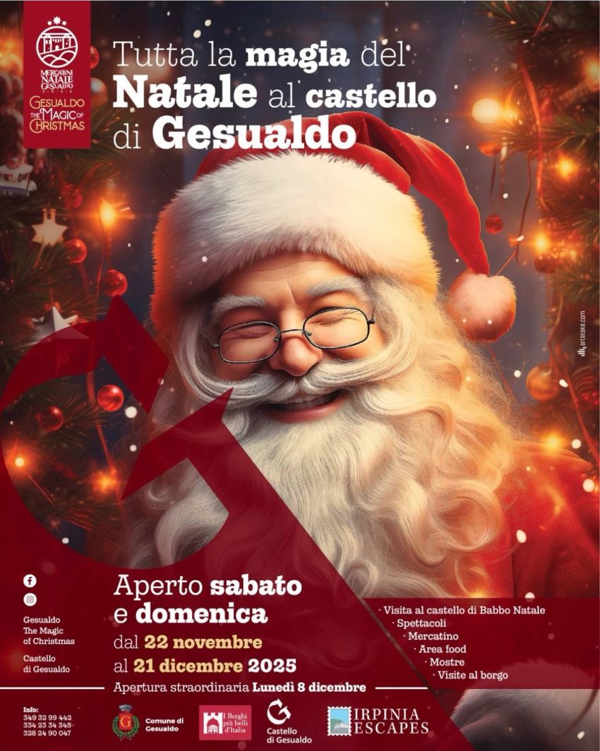 Mercatini di  Natale al Castello - Castello, Gesualdo (AV) - Tutta la magia del Natale al Castello di Gesualdo! Il borgo si trasforma in un luogo incantato dove grandi e piccini potranno vivere un’esperienza uni...