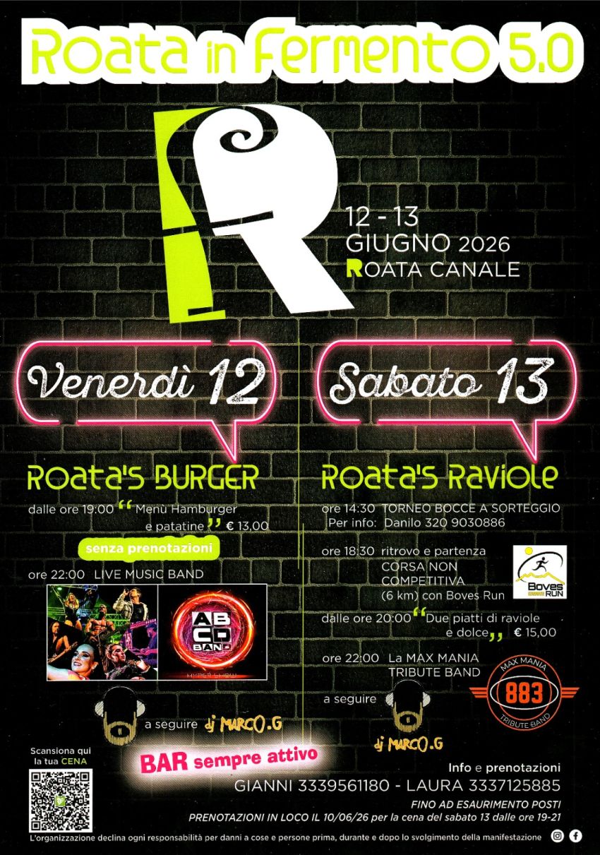 Roata in Fermento 5.0 - Via monea oltregesso , Cuneo (CN) - FESTA DELLA BIRRA 🍻 ROATA IN FERMENTO 5.0🔥
Dopo il primo evento , non potevamo fermarci! 😎Eccoci qui con il secondo evento dell’anno targato ROATA...