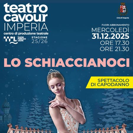 Spettacolo di Capodanno - Teatro Cavour Imperia, Via Cascione 35, Imperia (IM) - Mercoledì 31 dicembre 2025 ore 17.30 e 21.30
Teatro Cavour Imperia, Via Cascione 35, 18100 Imperia, Italy
DOPPIO SPETTACOLO (fuori abbonamento)
LO...