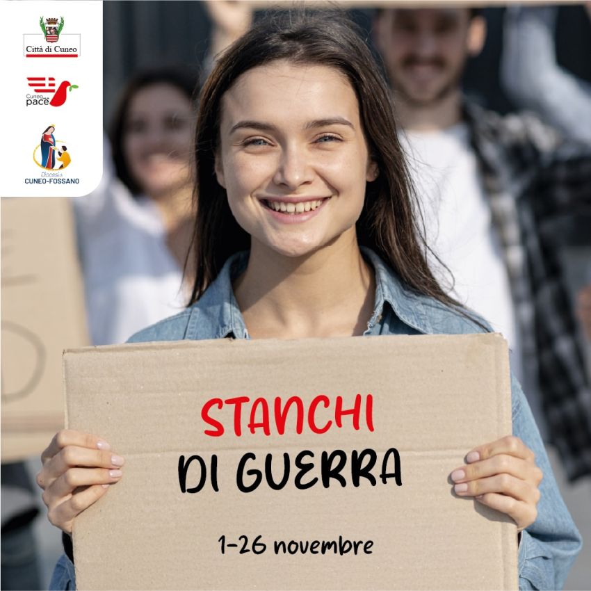 Stanchi di guerra. Mostra fotografica - Palazzo Santa Croce, Cuneo (CN) - Opere di oltre 200 artisti “Eurohumor” da cinque continenti che hanno partecipato al concorso promosso da Primalpe – Costanzo Martini “La pace non è s...