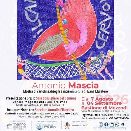 Mostra d'arte - Bastione di Mezzodì, Cervo (IM) - 🌊 Immagina un’antica fortificazione affacciata sul mare, le sue sale di pietra che per settimane si riempiono di cartoline viaggiate, disegni a penna...