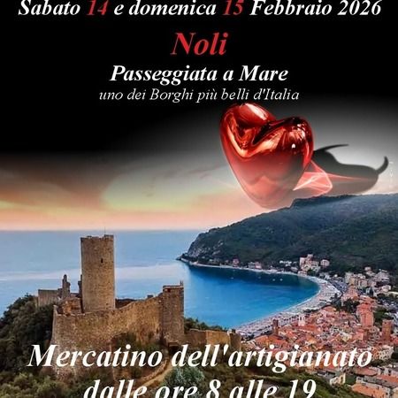 Mercatino di Artigianato - Passeggiata a mare, Noli (SV) - Sabato 14 e Domenica 15 Febbraio
WEEKEND DELL'AM❤️RE
nella #cittàdinoli 🇨🇭
a cura FIVA - Consorzio la piazza
dalle ore 8.00 alle 19.00 Mercatino d...