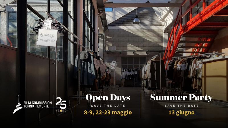 5 giornate di Open Day presso la sede di Film Commision - Film Commission  Piemonte, via Cagliari, 42, Torino (TO) - Nell’ambito degli eventi di celebrazione dei 25 anni d’attività, Film Commission Torino Piemonte organizza un ciclo di 5 giornate di Open Day dedicati...
