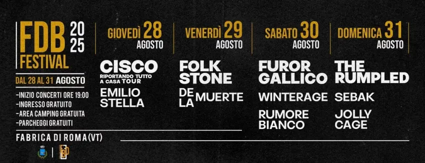 Festa della Birra a Fabrica di Roma - Centro città, Fabrica di Roma (VT) - Nel mese di agosto torna come ogni anno da più di vent'anni l'appuntamento con la Festa della Birra che si svolge a Fabrica di Roma (VT).
Stand gastro...