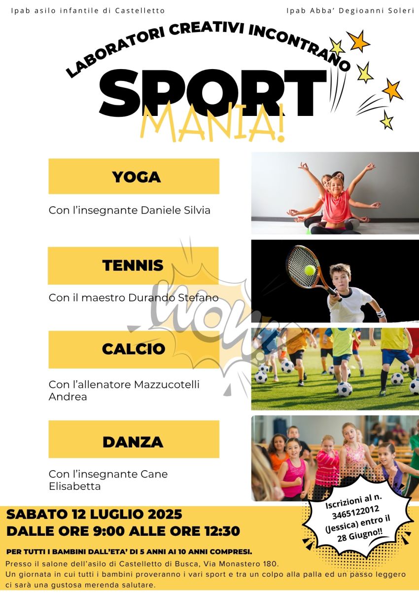 SportMania per Bambini - Via Monastero 180, Busca (CN) -