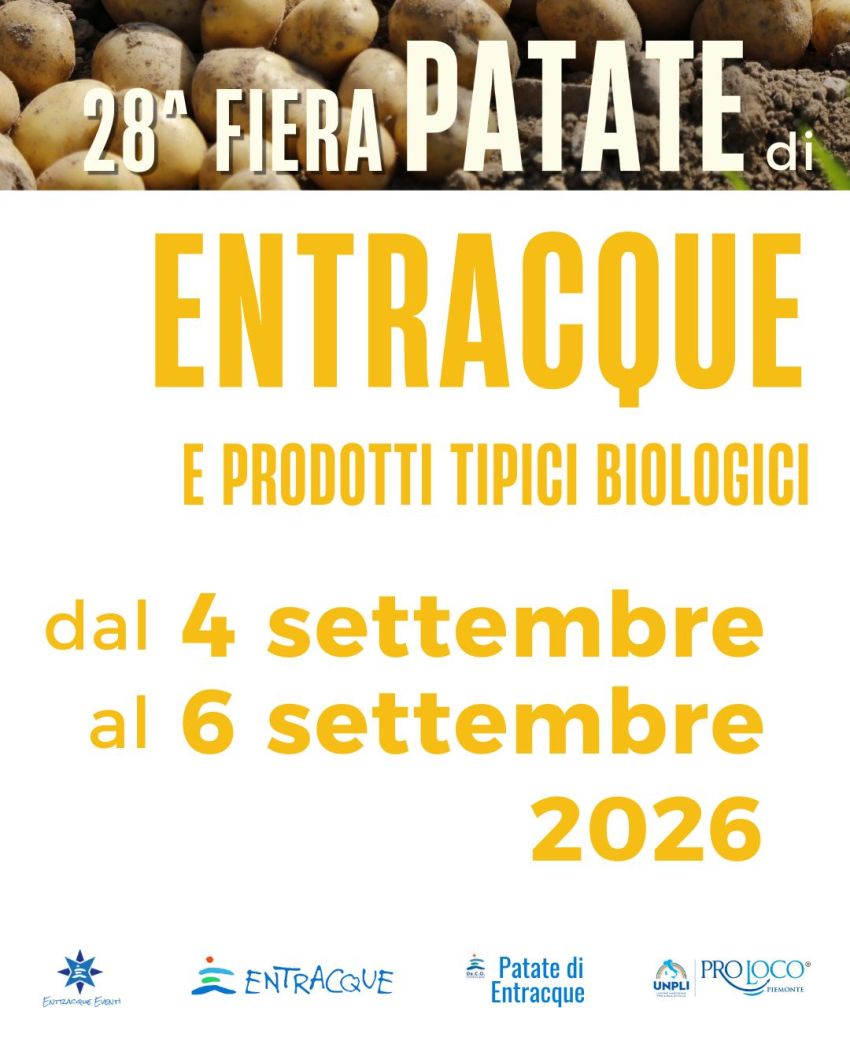28ª Fiera della Patata di Entracque - Centro città, Entracque (CN) - 🥔 FINALMENTE CI SIAMO!Da domani sono aperte le prenotazioni per la 28ª Fiera della Patata di Entracque! 🎉Dal 4 al 6 settembre vi aspettiamo per tre...