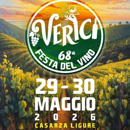 Festa del Vino di Verici - Centro citta', Casarza Ligure (GE) - 🍷 68ª 𝗙𝗘𝗦𝗧𝗔 𝗗𝗘𝗟 𝗩𝗜𝗡𝗢 𝗗𝗜 𝗩𝗘𝗥𝗜𝗖𝗜 🍷
📅 29 e 30 maggio 2026
📍 Verici – Casarza Ligure
Il Comune di Casarza Ligure e l’Associazione Culturale “U Seui...