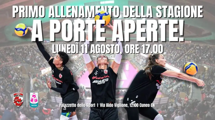 Cuneo Granda Volley inizia la stagione - Palazzetto dello Sport di Cuneo (via Aldo Viglione), Cuneo (CN) - 
Cuneo Granda Volley, dopo aver terminato il proprio mercato ed aver lanciato la campagna abbonamenti, inizierà a muovere i primi passi verso la stagi...