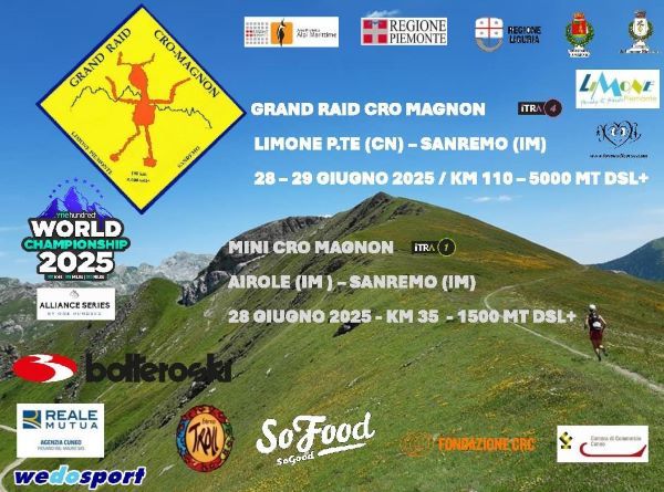 Grand Raid Cro Magnon - Limone Piemonte, Limone Piemonte (CN) - 19° GRAND RAID CRO MAGNON 28 E 29 GIUGNO 2025EVENTO FACENTE PARTE DEL “ONE HUNDRED WORLD CHAMPIONSHIP 2025”
Gran ritorno della più storica gara di Tra...