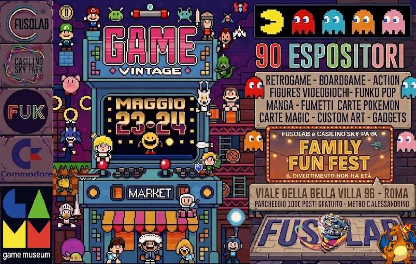 Game vintage market - Viale della bella villa 96, Roma (RM) - 🎮 GAME VINTAGE MARKET – SPECIAL EDITION 🎮 ✨ FAMILY FUN FEST | 23 & 24 MAGGIO ✨ L’attesa è finita! Portiamo i grandi eventi nel cuore pulsante dell...