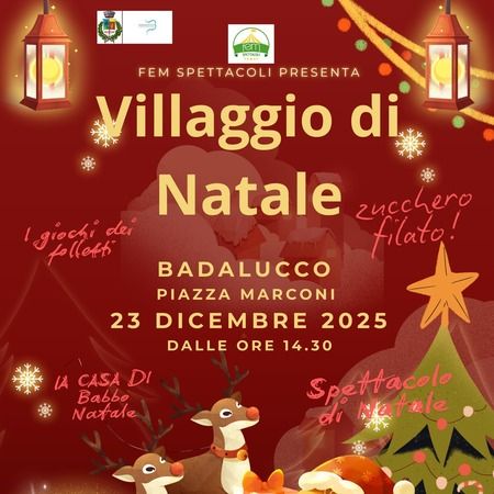 Villaggio di Natale - Piazza Marconi, Badalucco (IM) - Tra gli eventi previsti per le festività Natalizie non poteva mancare il tradizionale Villaggio di Natale con la casa di Babbo Natale, la truccabimbi,...