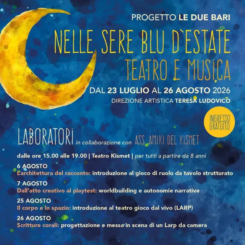 Dall'Atto Creativo al Playtest: Worldbuilding e Autonomie Narrative - Str. S. Giorgio Martir 22 F (Teatro Kismet Opera), Bari (BA) - 