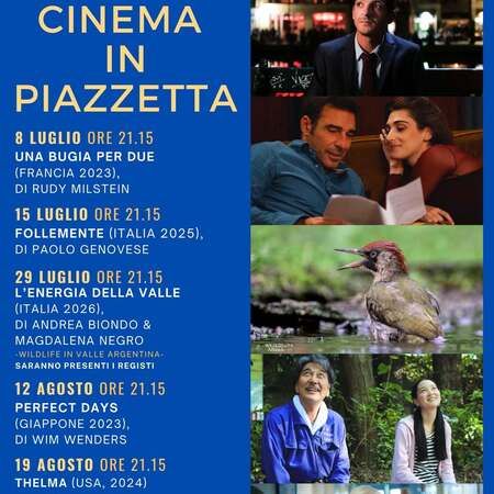 CINEMA IN PIAZZETTA - piazza della chiesa, Dolcedo (IM) - ✨Torna il CINEMA IN PIAZZETTA a BELLISSIMI! 
Cinque film per sognare e divertirci insieme, al fresco dei tigli. 
Sempre alle ore 21.15, sempre nell...